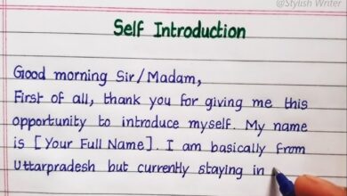 self introduction in interview for freshers